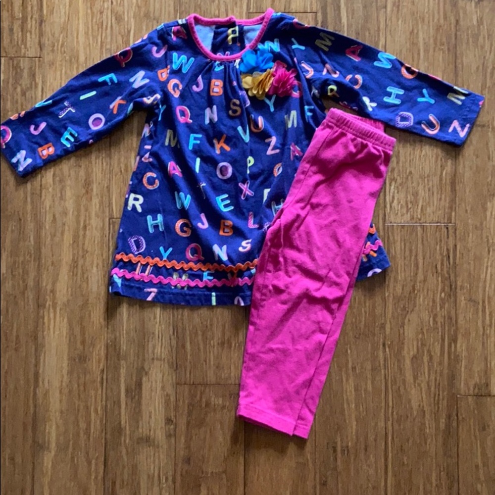 ABC Dress/Tunic + Leggings Set